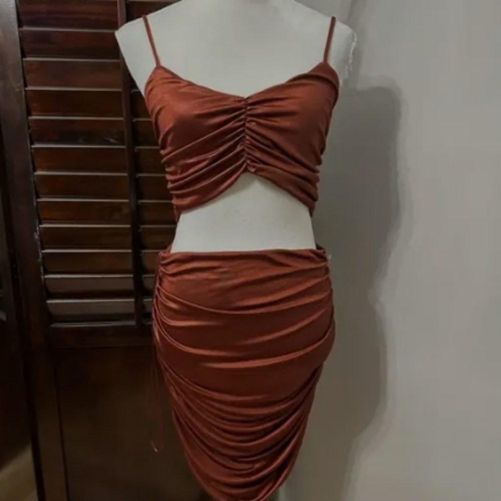 BP Ruched Cutout Minidress - Picture 2 of 7